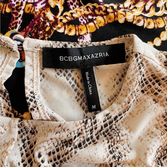 BCBG MAXAZRIA Snake
Embossed Dress Tan Python Size M - Picture 10 of 10